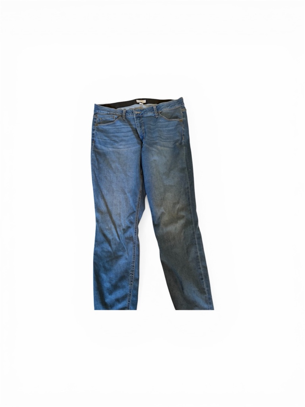 Ava & Viv Light Blue Denim Jeans with Black Waistband